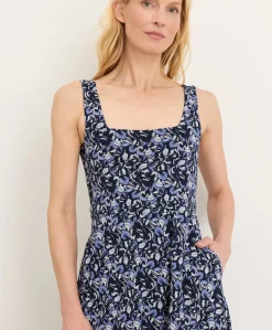Organic Fit & Flare Square Neck Dress