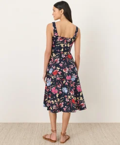 Organic Fit & Flare Square Neck Dress