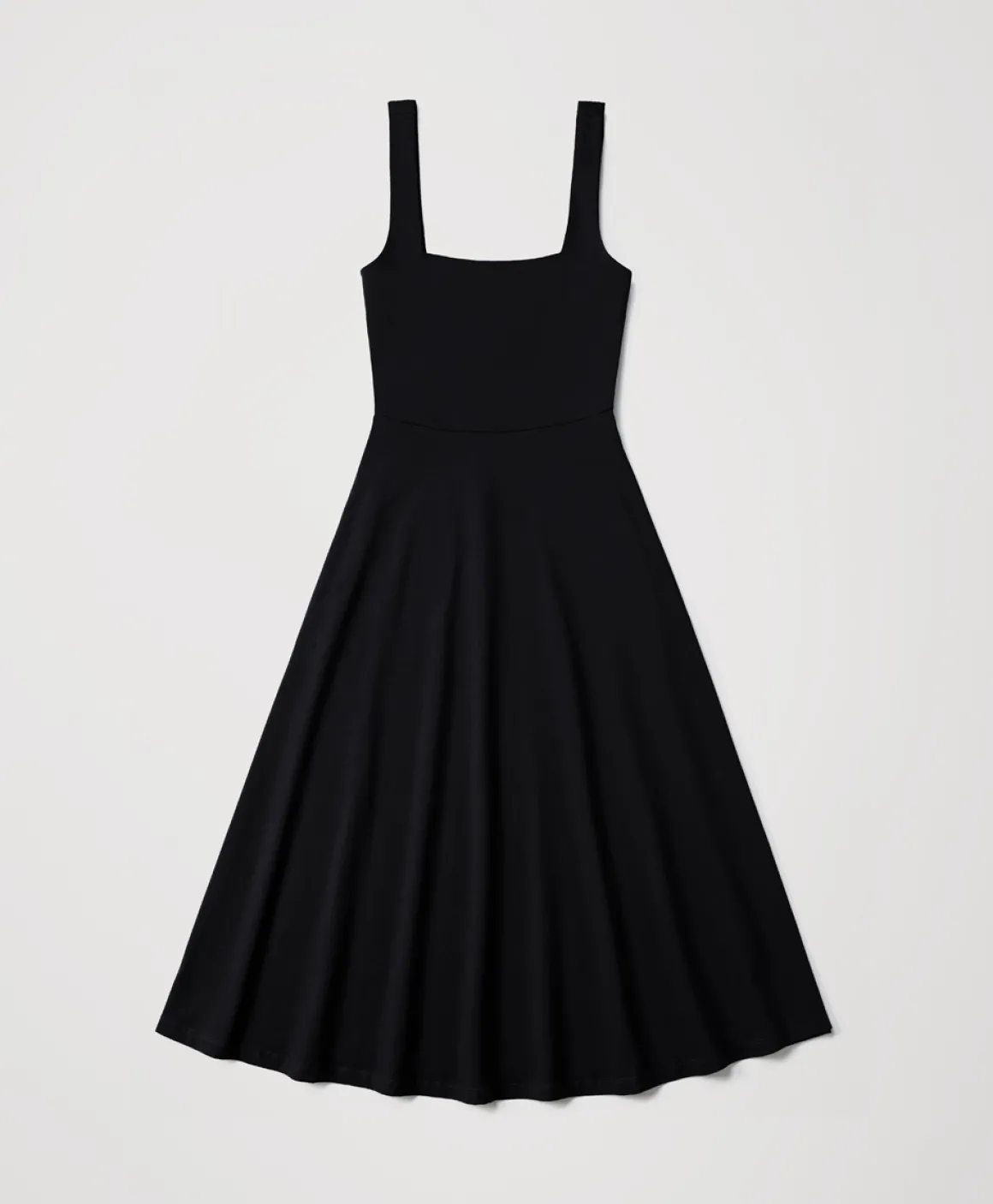 Organic Fit & Flare Square Neck Dress
