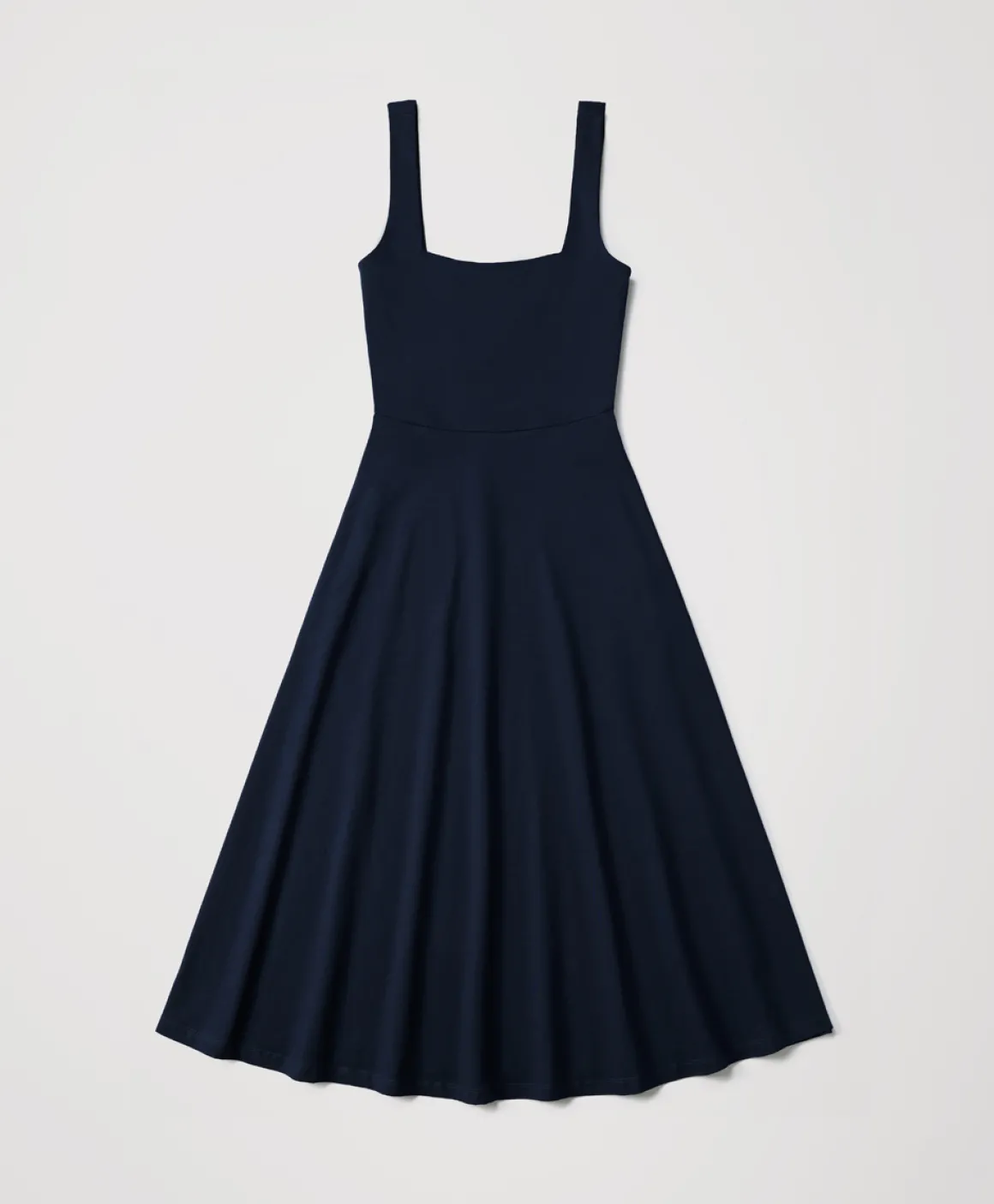 Organic Fit & Flare Square Neck Dress
