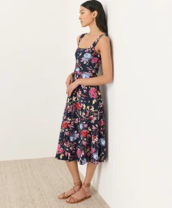 Organic Fit & Flare Square Neck Dress