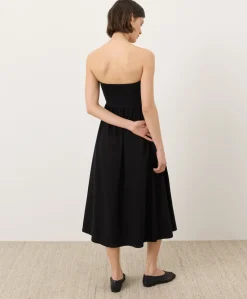 Organic Fit & Flare Strapless Dress