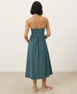 Organic Fit & Flare Strapless Dress
