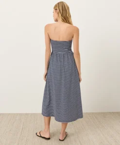 Organic Fit & Flare Strapless Dress