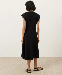 Organic Fit & Flare V-Neck Twist Dress
