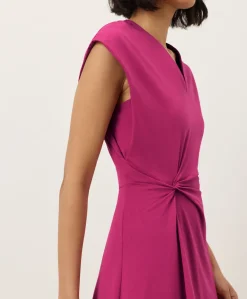 Organic Fit & Flare V-Neck Twist Dress
