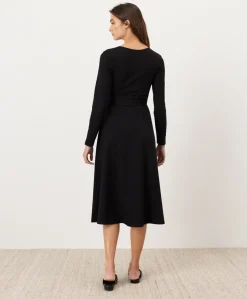 Organic Fit & Flare Wrap Dress