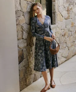 Organic Fit & Flare Wrap Dress