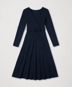 Organic Fit & Flare Wrap Dress
