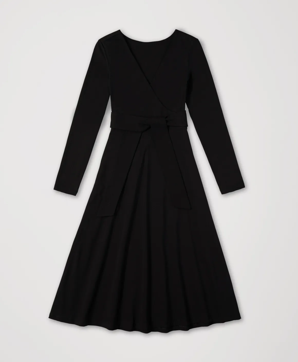 Organic Fit & Flare Wrap Dress