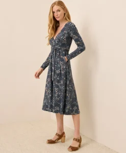 Organic Fit & Flare Wrap Dress