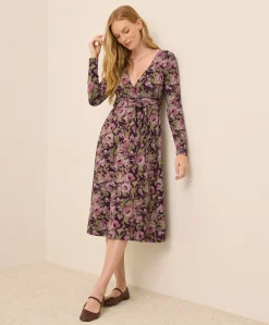 Organic Fit & Flare Wrap Dress