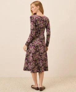 Organic Fit & Flare Wrap Dress