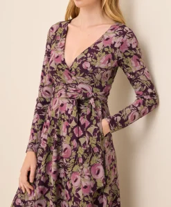Organic Fit & Flare Wrap Dress