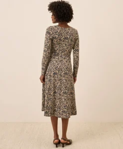 Organic Fit & Flare Wrap Dress
