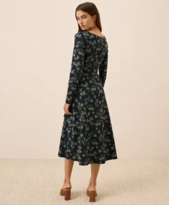Organic Fit & Flare Wrap Dress