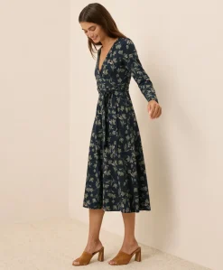 Organic Fit & Flare Wrap Dress