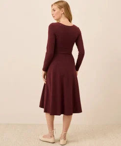 Organic Fit & Flare Wrap Dress
