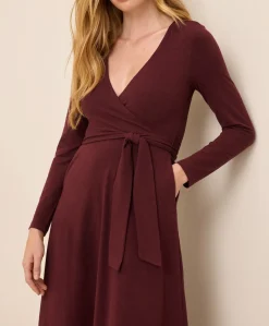 Organic Fit & Flare Wrap Dress