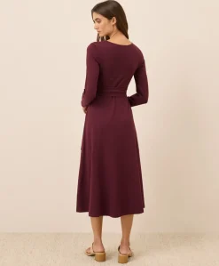 Organic Fit & Flare Wrap Dress