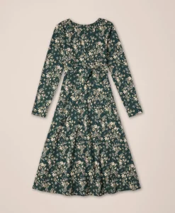 Organic Fit & Flare Wrap Dress