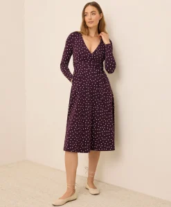 Organic Fit & Flare Wrap Dress