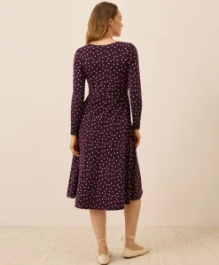 Organic Fit & Flare Wrap Dress