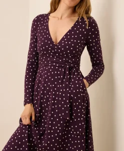 Organic Fit & Flare Wrap Dress