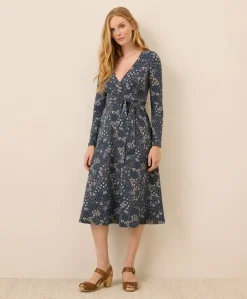 Organic Fit & Flare Wrap Dress