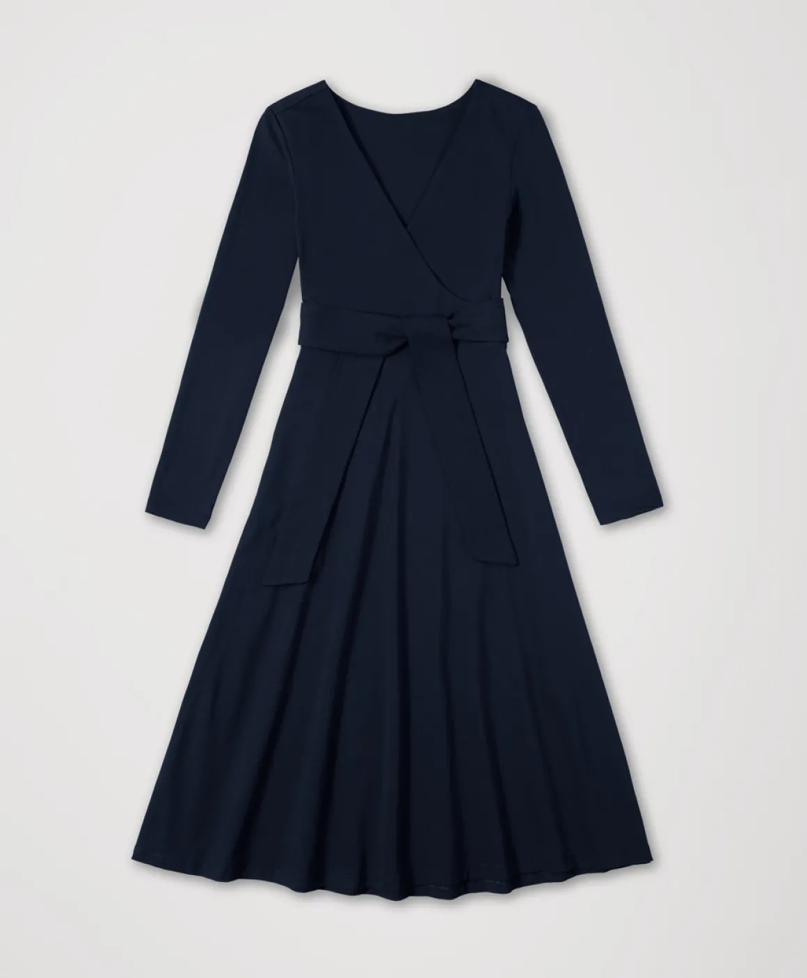 Organic Fit & Flare Wrap Dress
