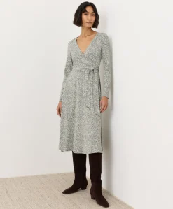 Organic Fit & Flare Wrap Dress
