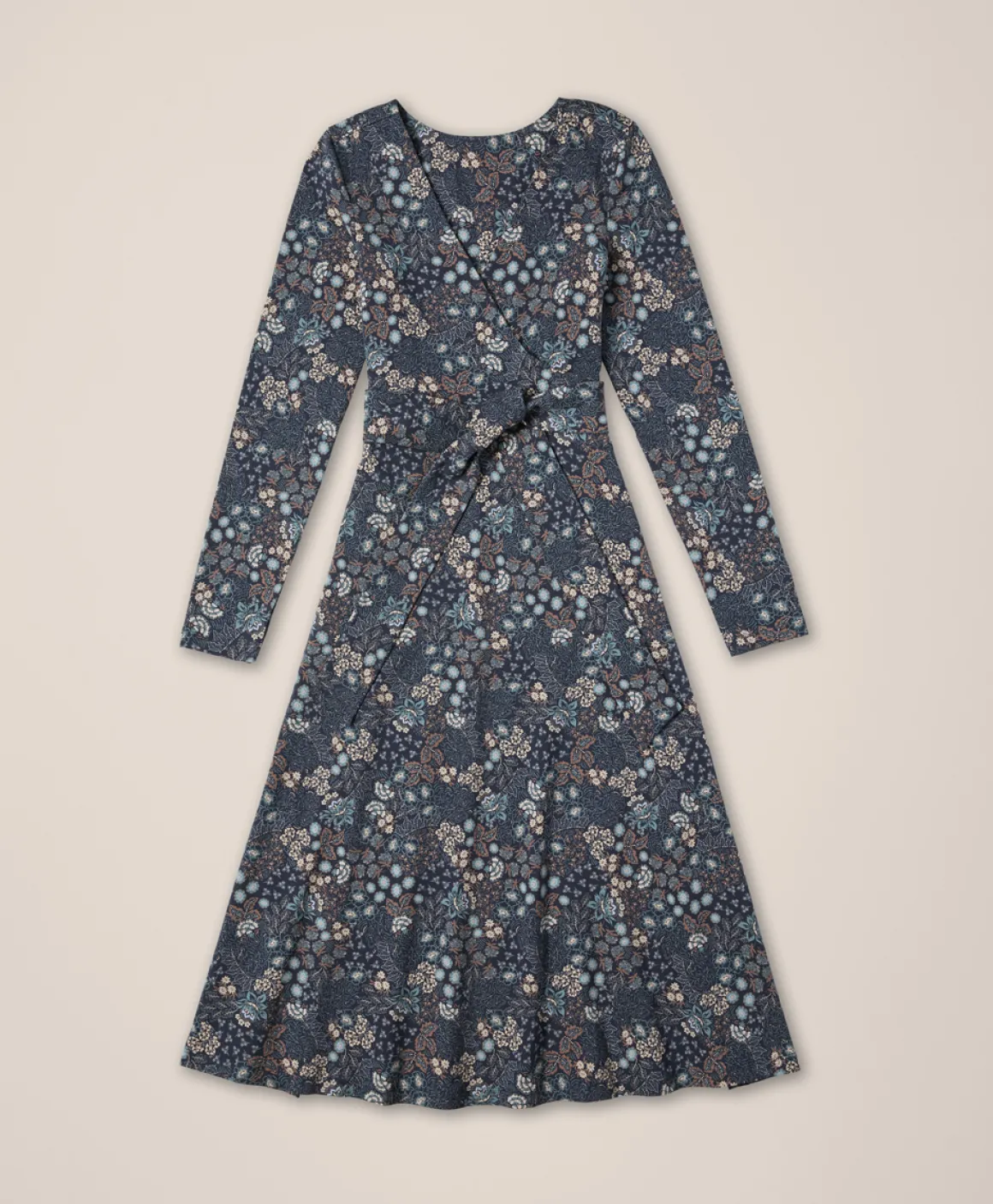 Organic Fit & Flare Wrap Dress