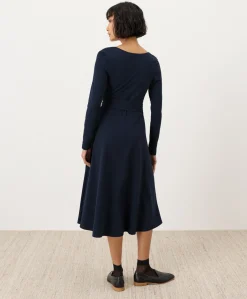 Organic Fit & Flare Wrap Dress