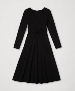 Organic Fit & Flare Wrap Dress
