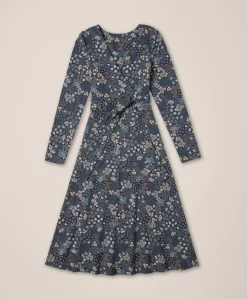 Organic Fit & Flare Wrap Dress