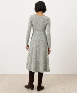 Organic Fit & Flare Wrap Dress