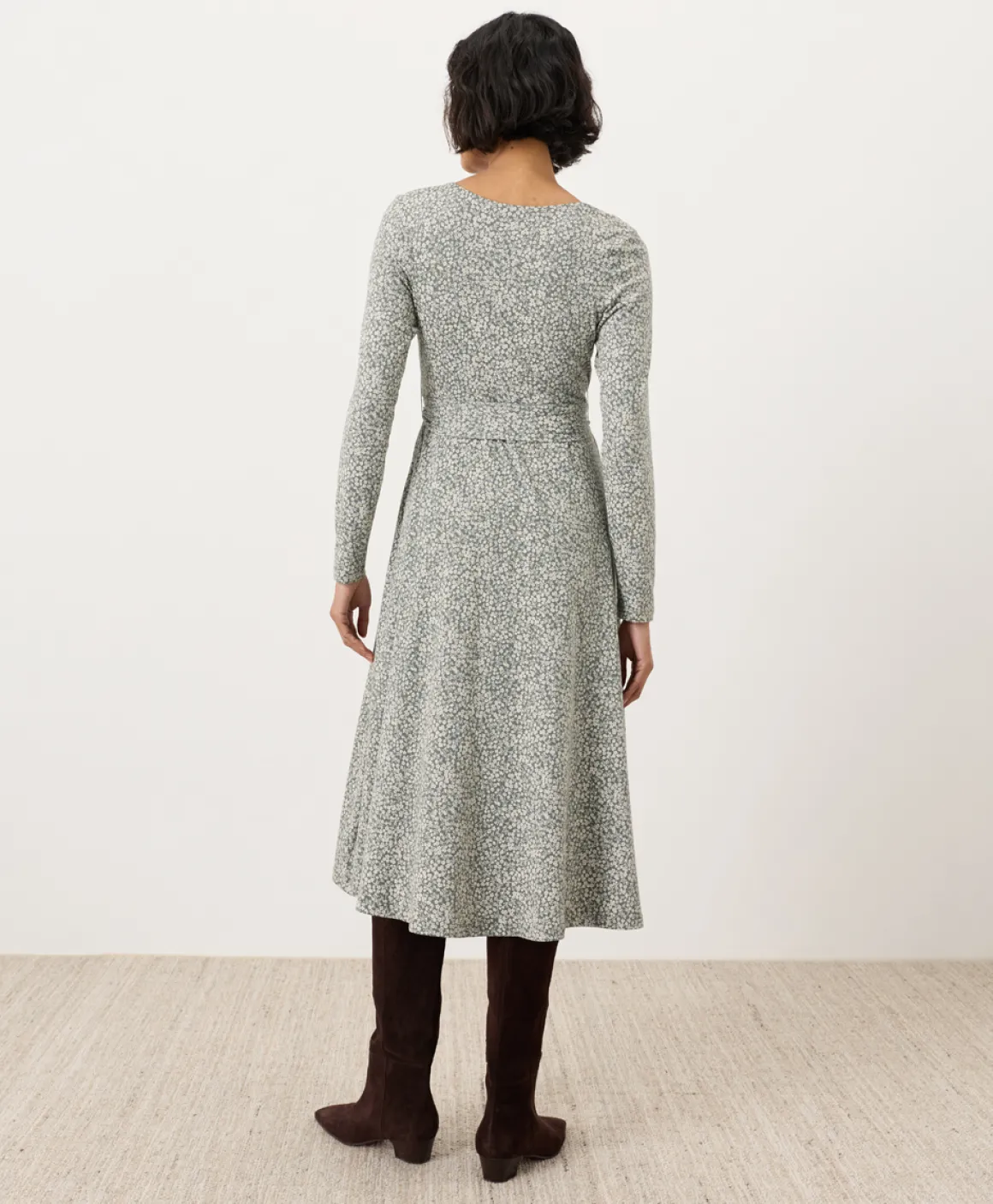 Organic Fit & Flare Wrap Dress