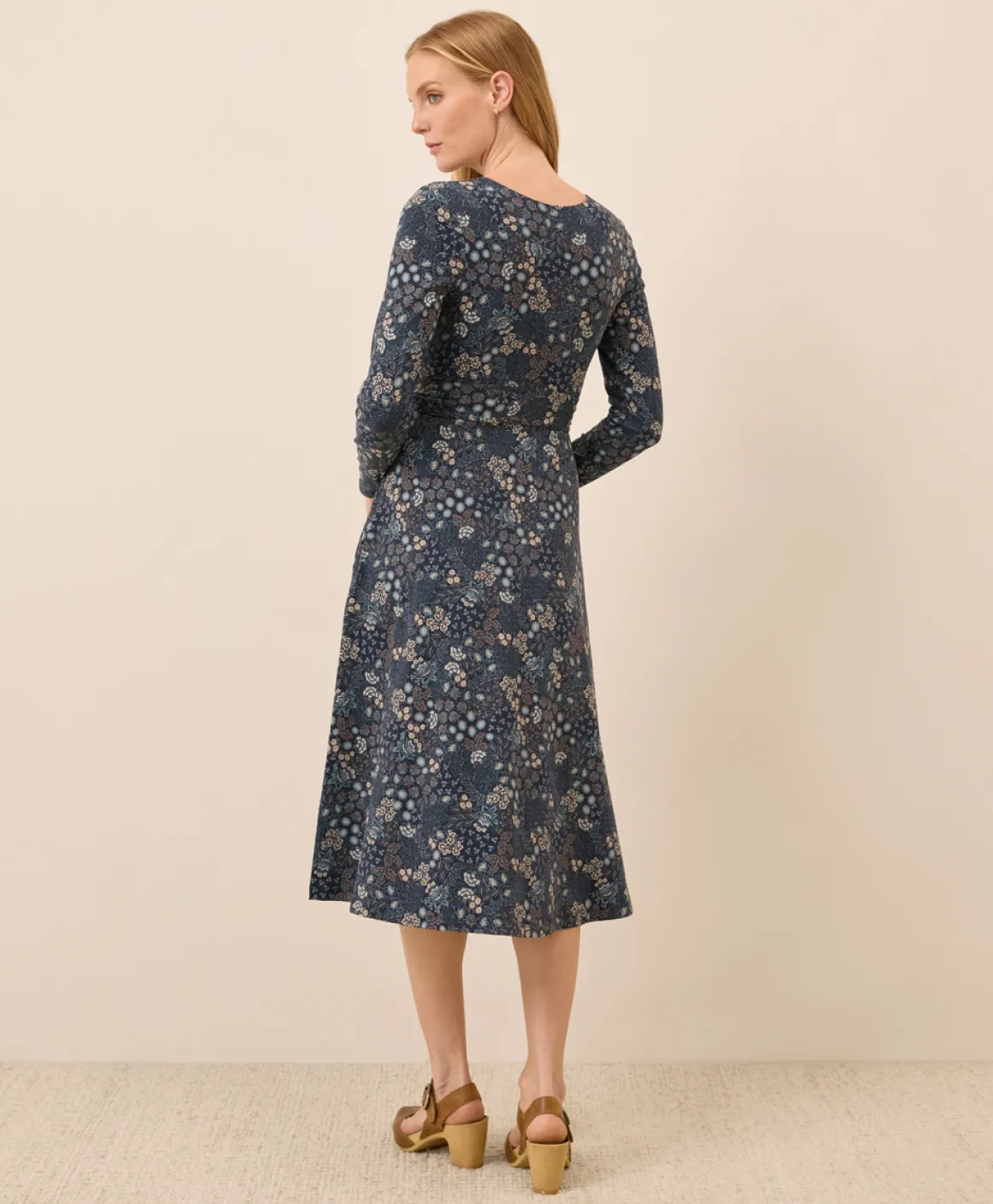 Organic Fit & Flare Wrap Dress