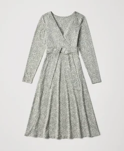 Organic Fit & Flare Wrap Dress