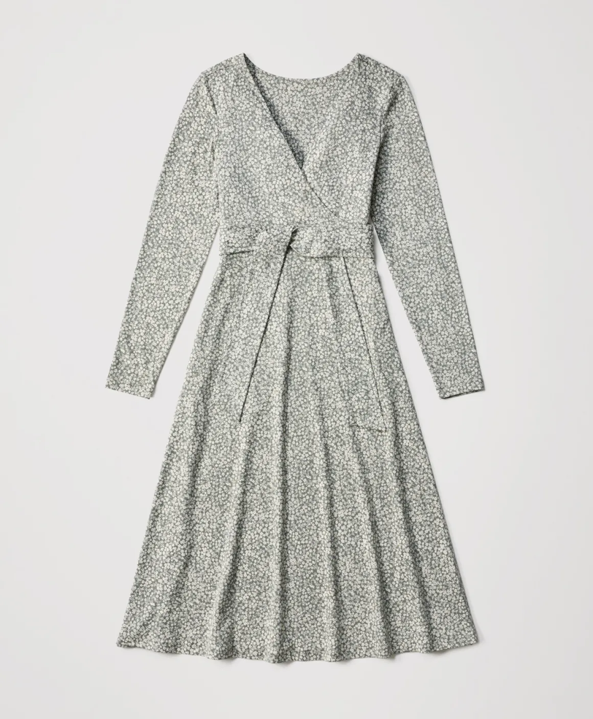 Organic Fit & Flare Wrap Dress