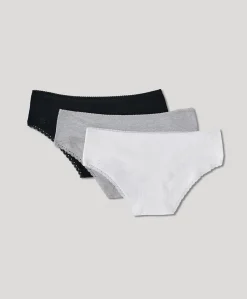 Organic Lace Cheeky Hipster 3-Pack