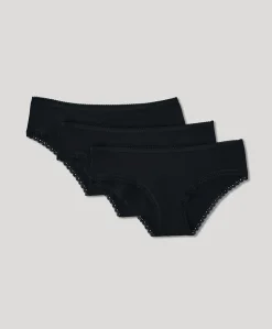 Organic Lace Cheeky Hipster 3-Pack