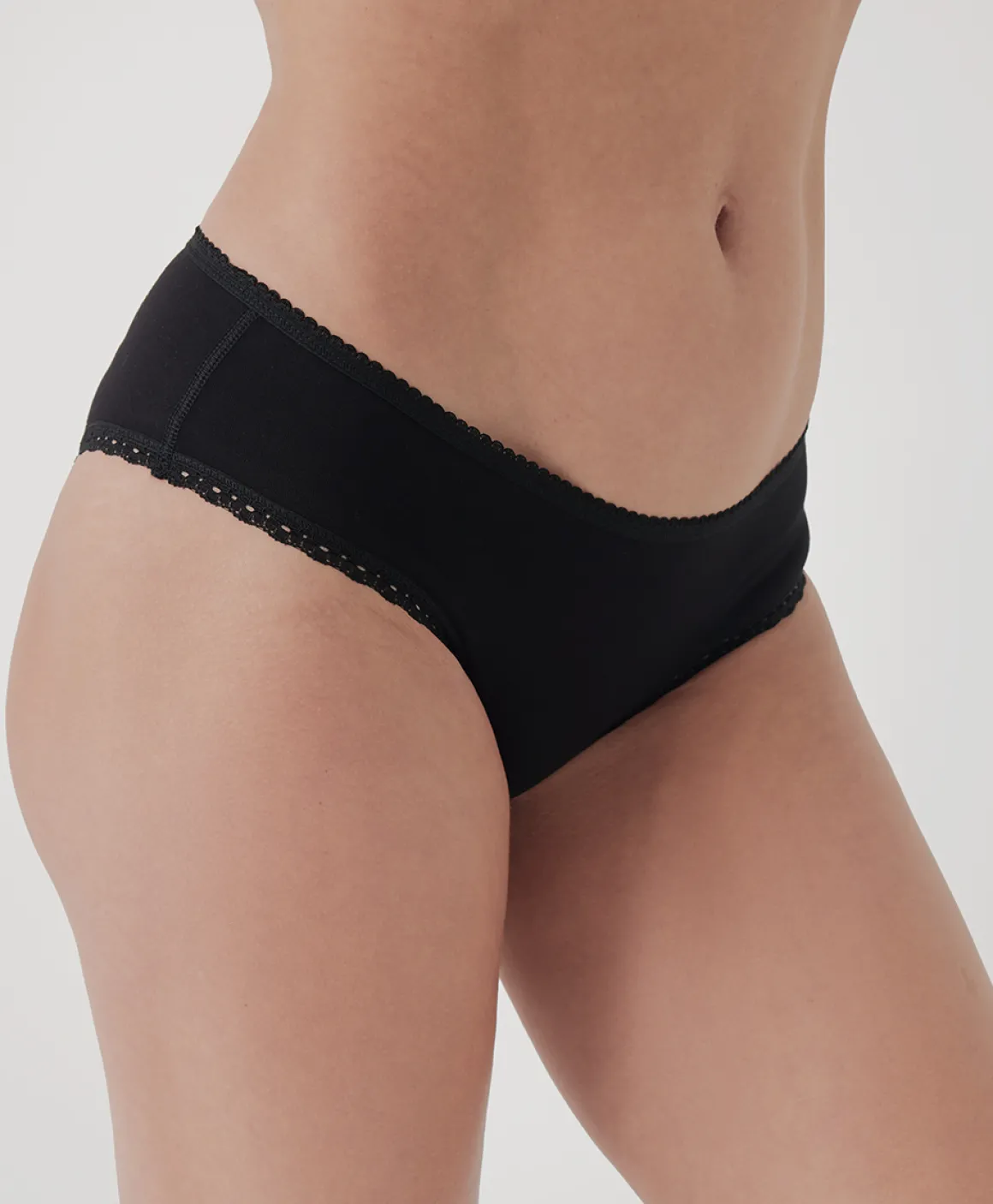 Organic Lace Cheeky Hipster 3-Pack