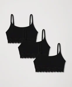 Organic Lace Modern Scoop Bralette 3-Pack