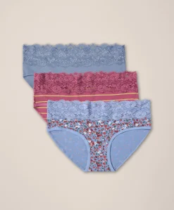 Organic Lace Waist Brief 3-Pack