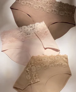 Organic Lace Waist Brief 3-Pack