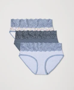 Organic Lace Waist Brief 3-Pack