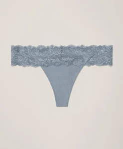 Organic Lace Waist Thong