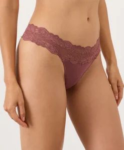 Organic Lace Waist Thong