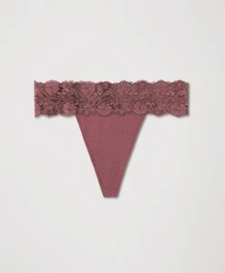 Organic Lace Waist Thong